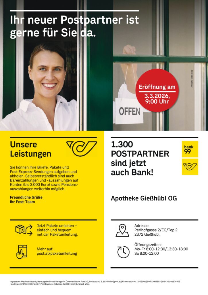 Postpartner - Übersicht über unsere Leistungen